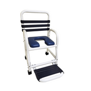 Mor-Medical Deluxe New Era Infection Control Shower Commode Chair - Senior.com PVC Shower Chairs