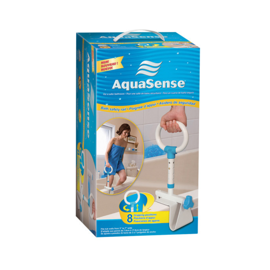 Drive Medical AquaSense Multi-Adjust Bath Safety Rail - Senior.com Grab Bars & Safety Rails