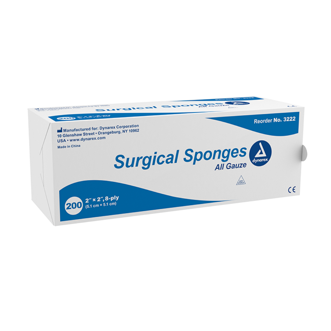 Dynarex Surgical Non-Sterile Gauze Sponges - Senior.com Gauze Sponges