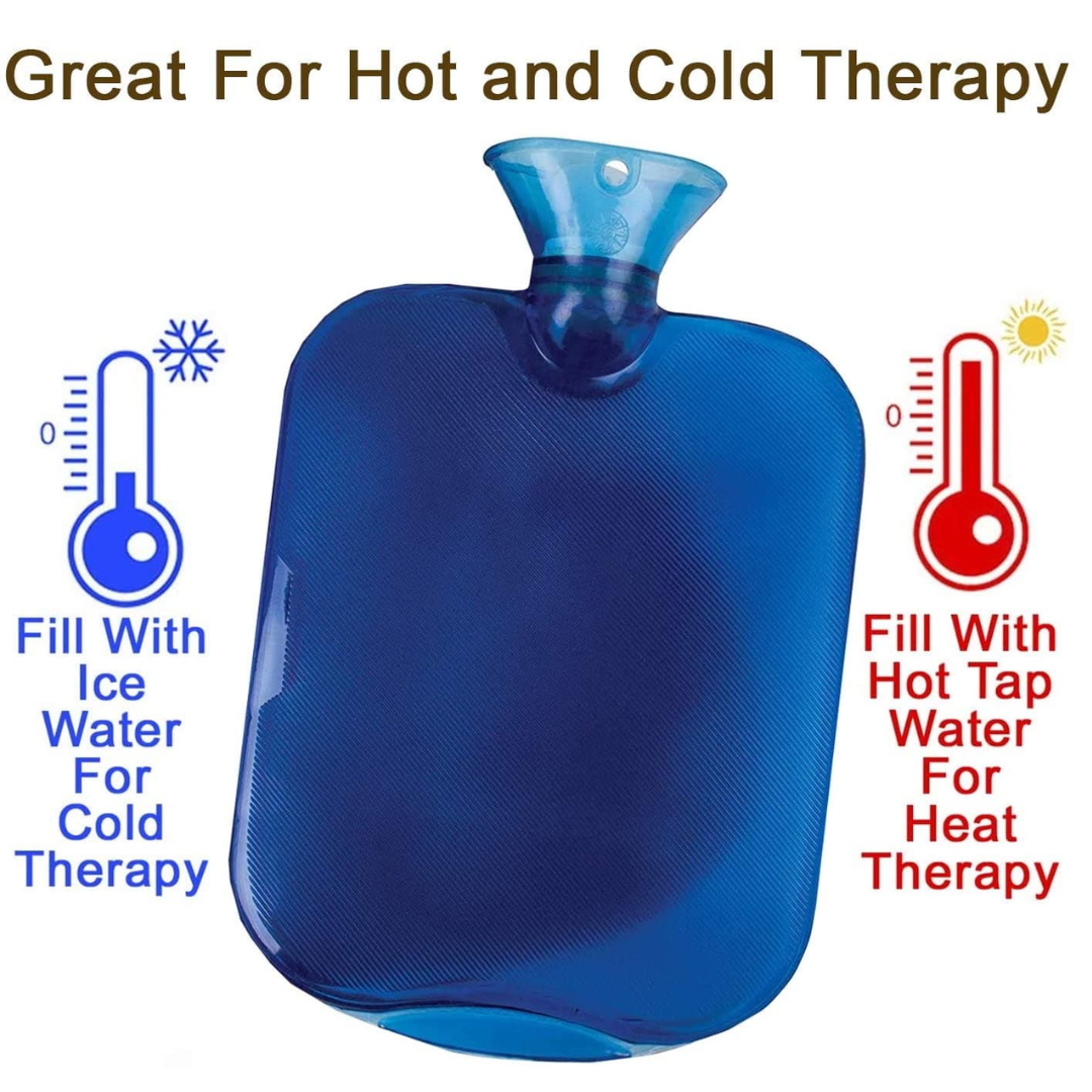 Carex Hot Water Bottle With Cover, Rubber - Heat Therapy and Cold Therapy - Senior.com Ice Bags