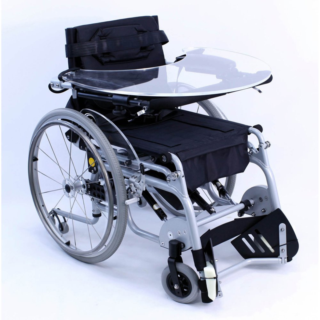 Karman XO-101 Lightweight Manual Propel Power Standing Wheelchairs with Tray - Senior.com Wheelchairs
