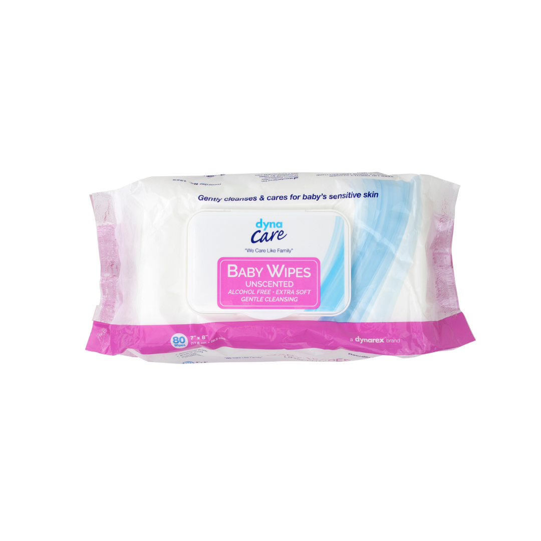 Dynarex DynaCare Pre-Moistened Baby Wipes - 7