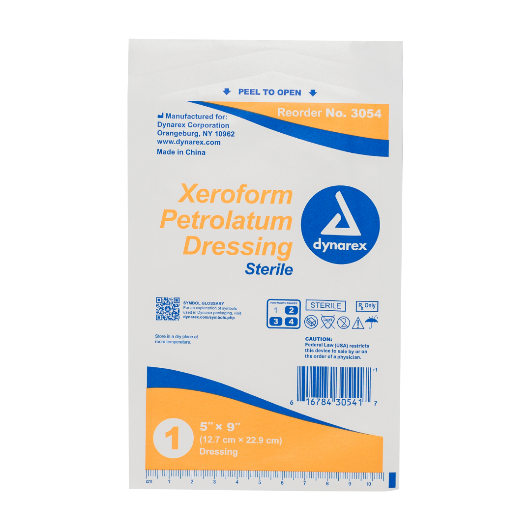 Dynarex Xeroform Petroleum Medicated Fine Mesh Gauze Dressing - Senior.com Gauze Dressings