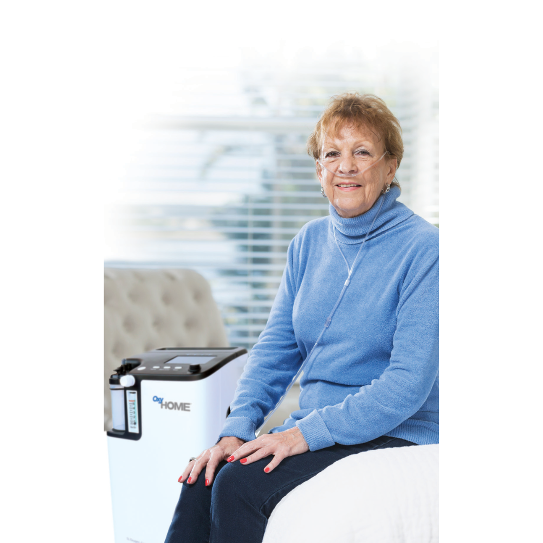 OxyGo OxyHome 5L Stationary Oxygen Concentrator - Extremely Quiet - Senior.com Stationary Oxygen Concentrators
