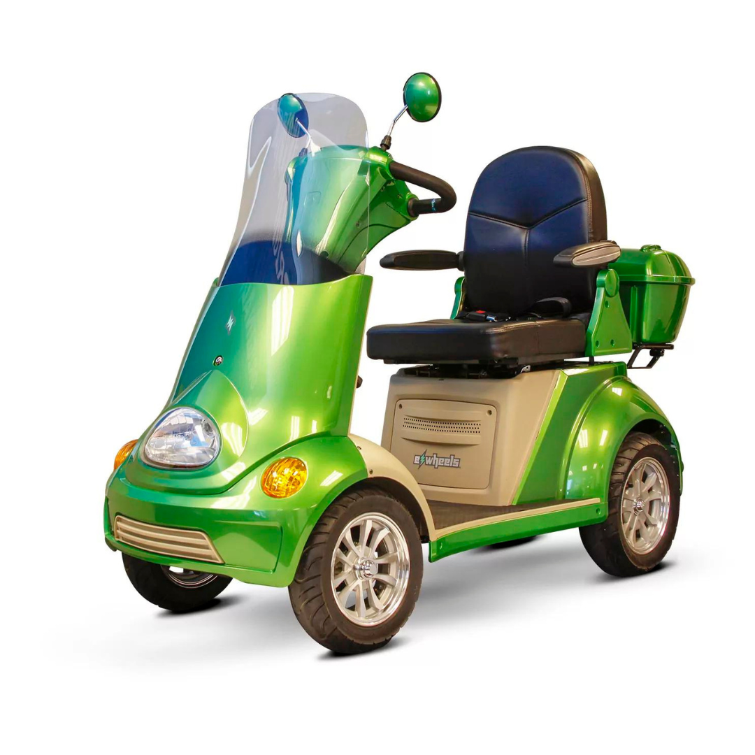 Ewheels 4-Wheel Heavy Duty Bariatric Luxury Scooter with Built-in Stereo Green