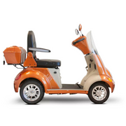 Ewheels 4-Wheel Heavy Duty Bariatric Luxury Scooter with Built-in Stereo Orange