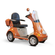 Ewheels 4-Wheel Heavy Duty Bariatric Luxury Scooter with Built-in Stereo Orange