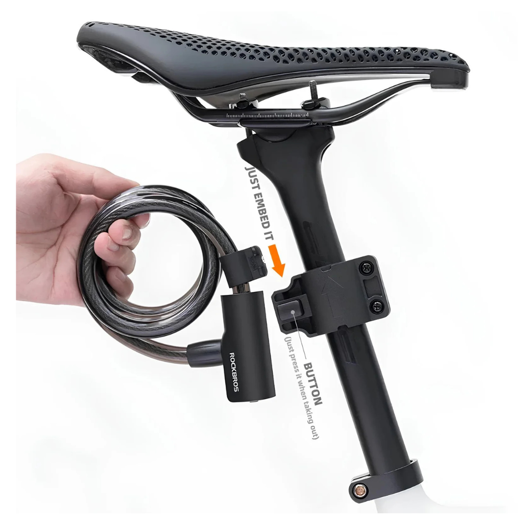 Viribus Anti-Theft Steel Bike Lock with 2 Keys - Senior.com Bike Locks