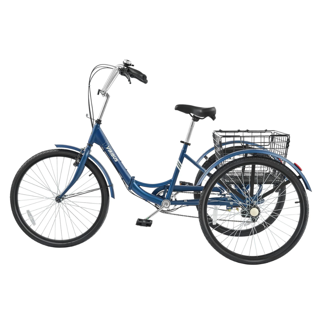 Viribus Folding Adult Tricycle with Shimano 7 Speed Gear Shifter