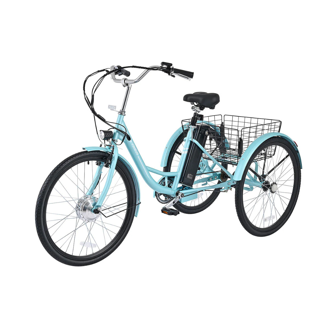 Viribus TriGo Electric Step-Thru Tricycle with XL Basket - Senior.com Electric Bikes