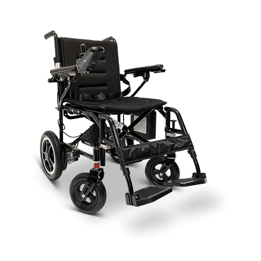 ComfyGo X-7 Lightweight Foldable Electric Wheelchair For Travel - Senior.com Power Chairs