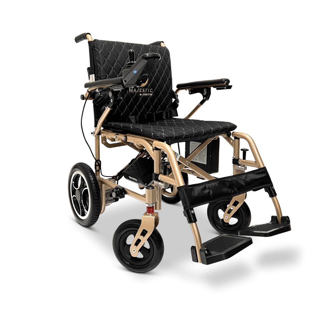 ComfyGo X-7 Lightweight Foldable Electric Wheelchair For Travel - Senior.com Power Chairs