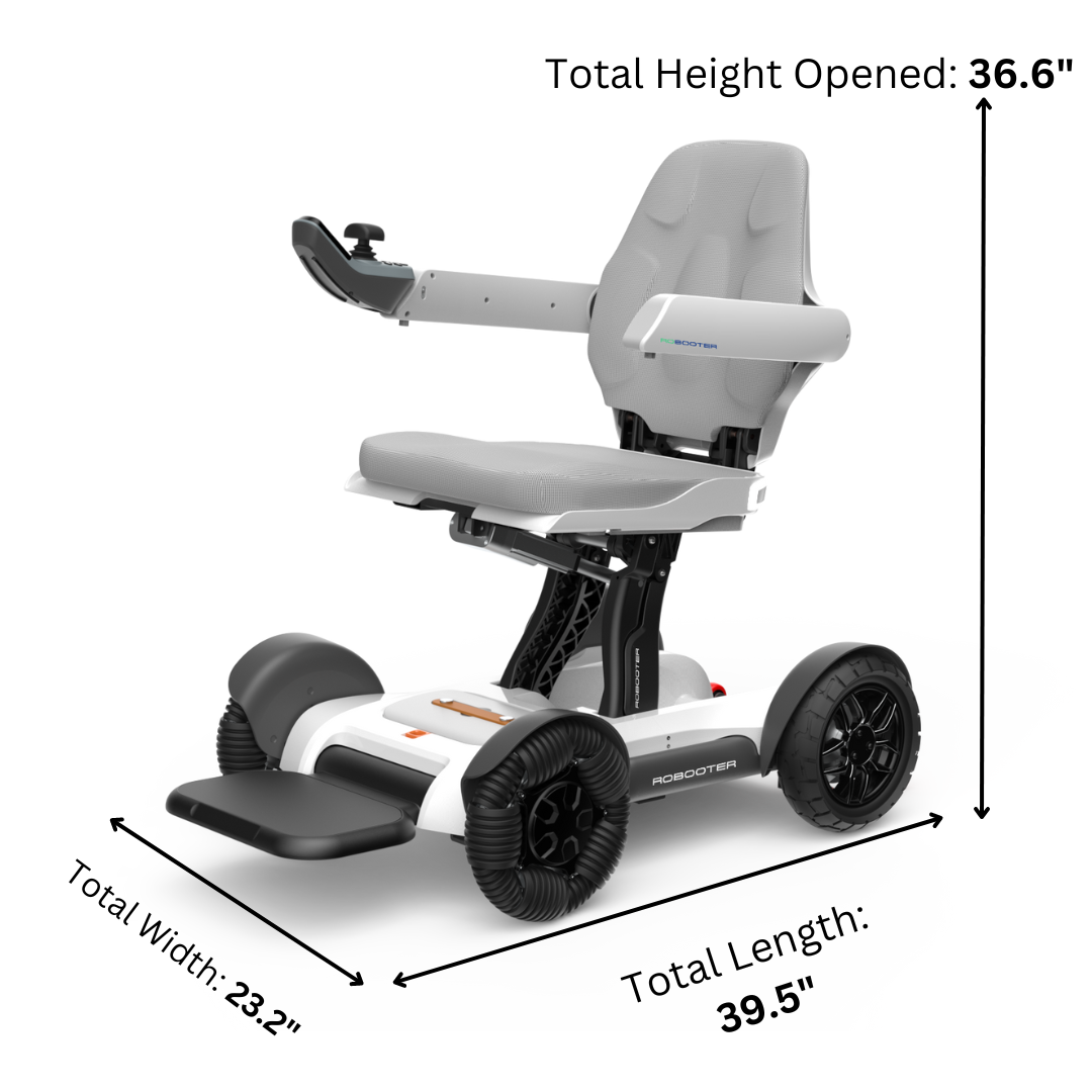 Robooter X40 Automatic Folding All-Terrain Electric Smart Wheelchair - Senior.com Power Chairs