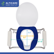 Climbing Steps AltiCare Raised Toilet Seat with Arms