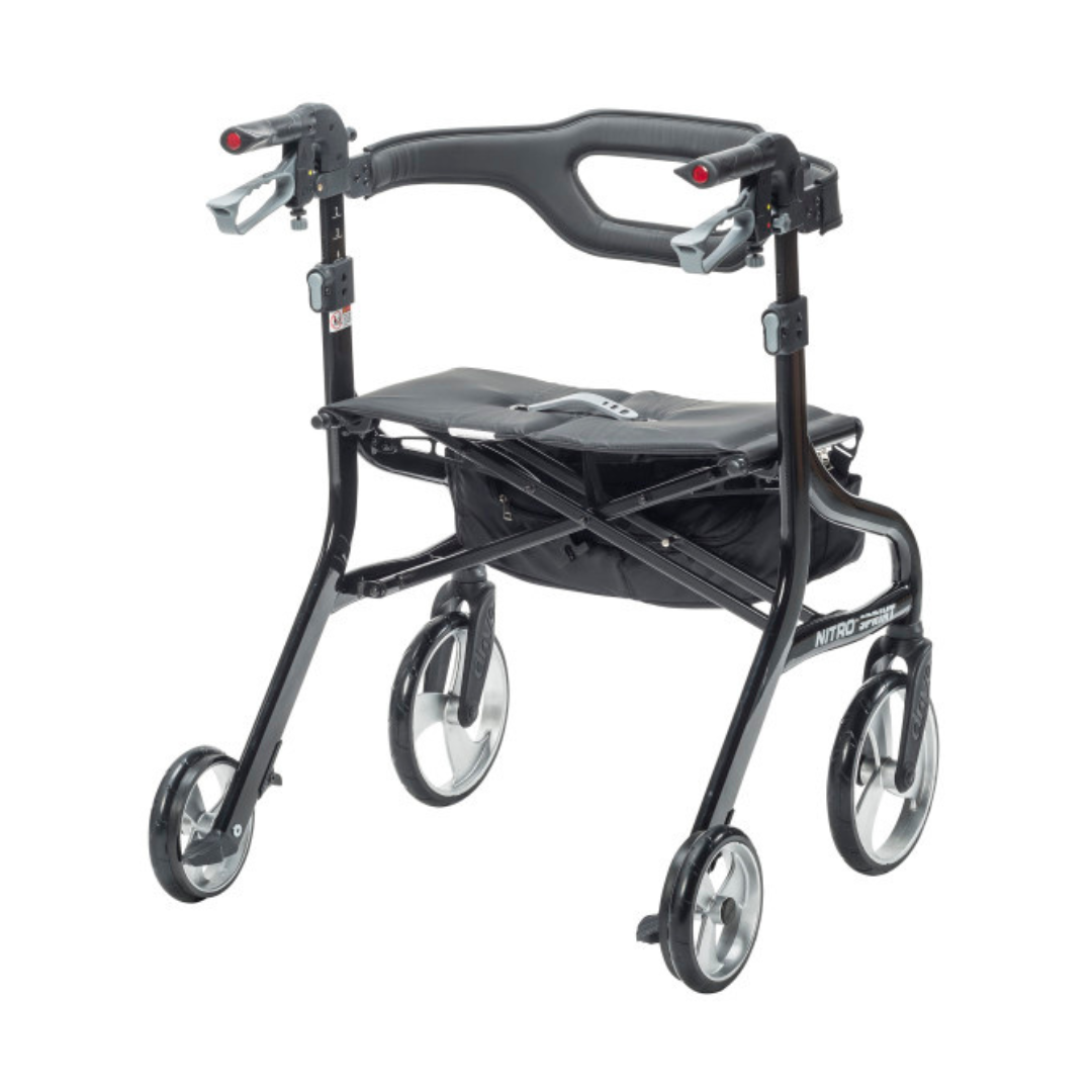 Drive Medical Nitro® Sprint HD Rollator - 500 lb Capacity - Senior.com Rollators