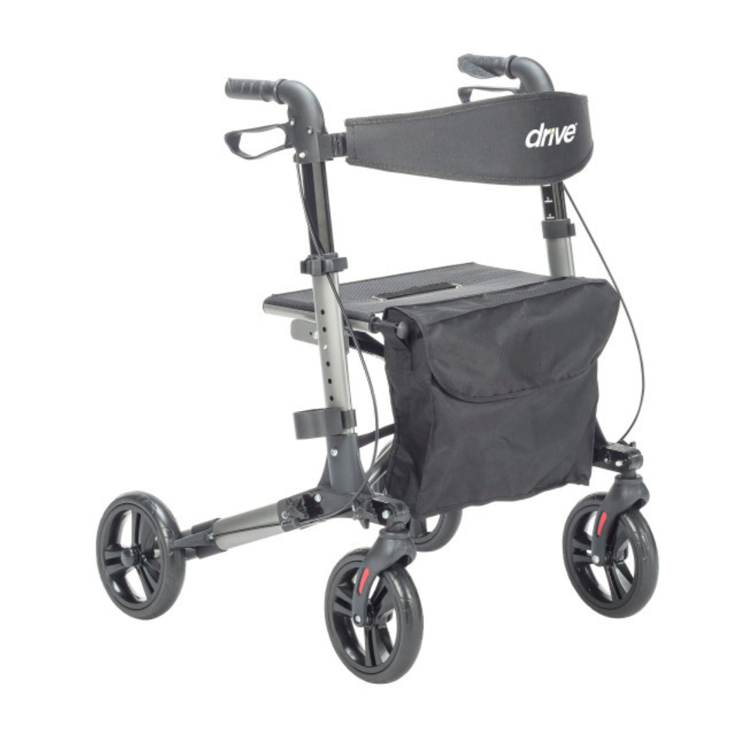 Drive Medical Ultra Compact Folding Rollator - Only 15 lbs