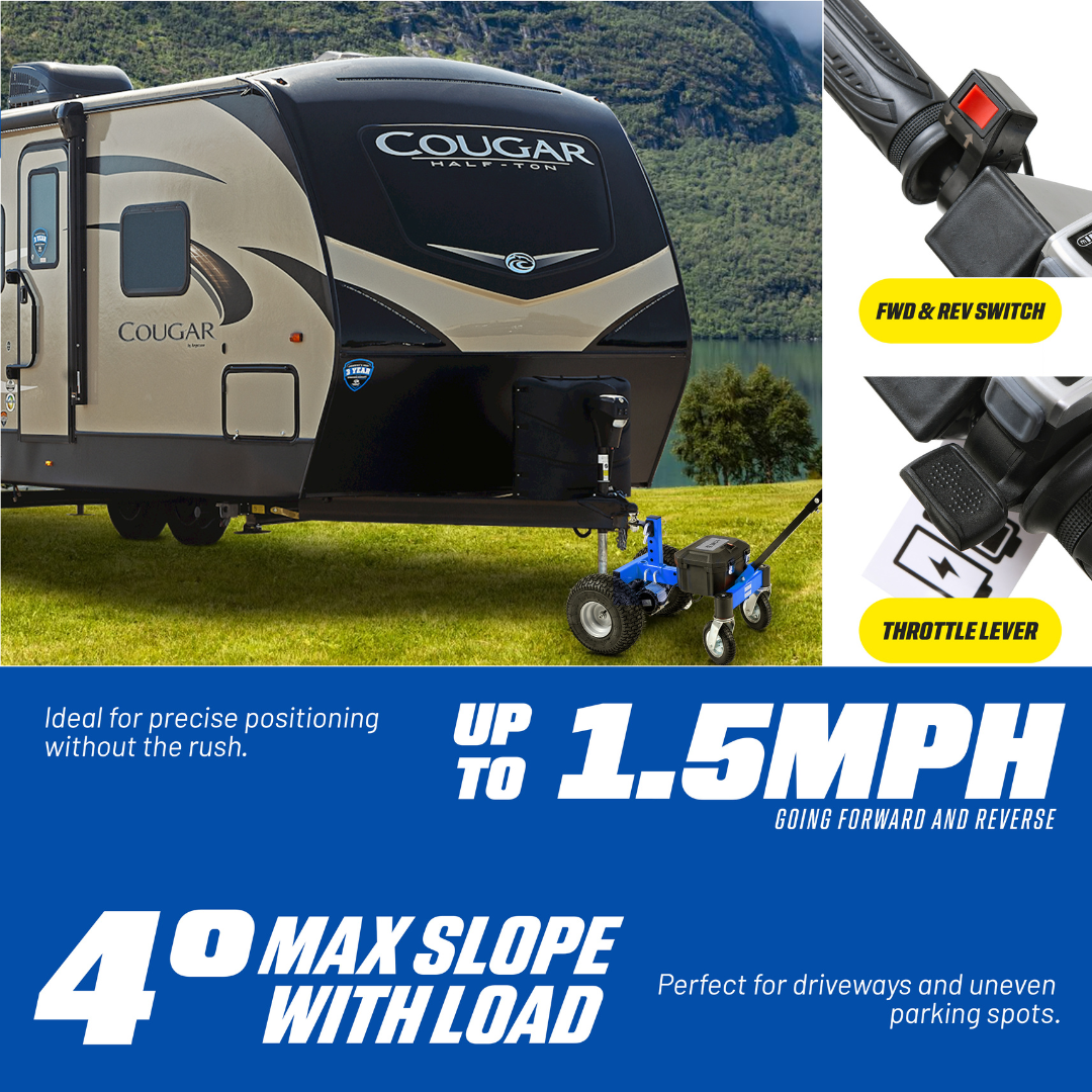 GoodyYear Electric Trailer Dolly with Advanced Ball Attachment - Tows 3600 LBS - Senior.com Trailer with Tow Hitch