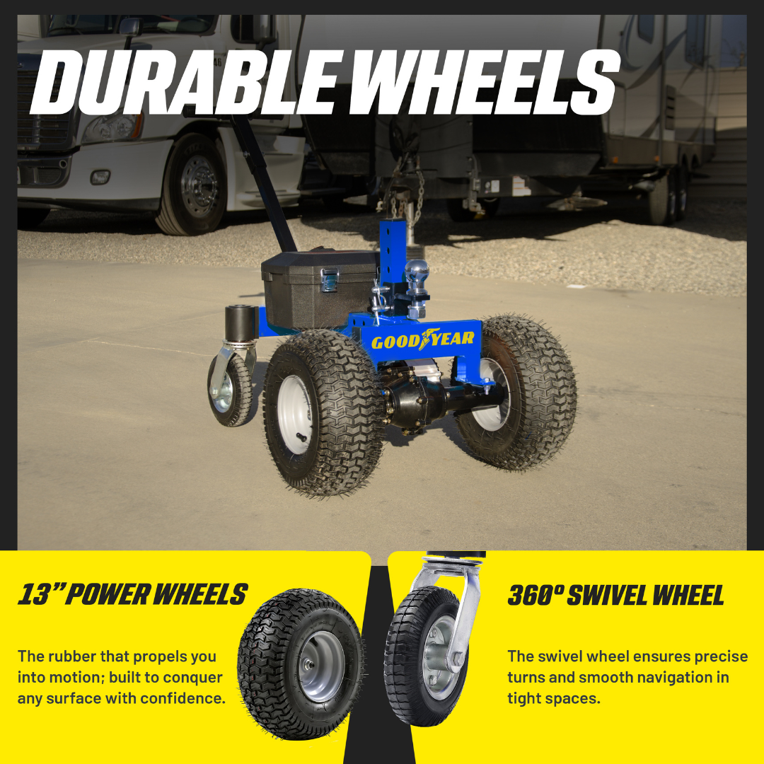 GoodyYear Electric Trailer Dolly with Advanced Ball Attachment - Tows 3600 LBS