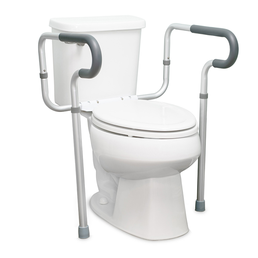 McKesson Height Adjustable Toilet Safety Rail - Senior.com Toilet Safety Frames