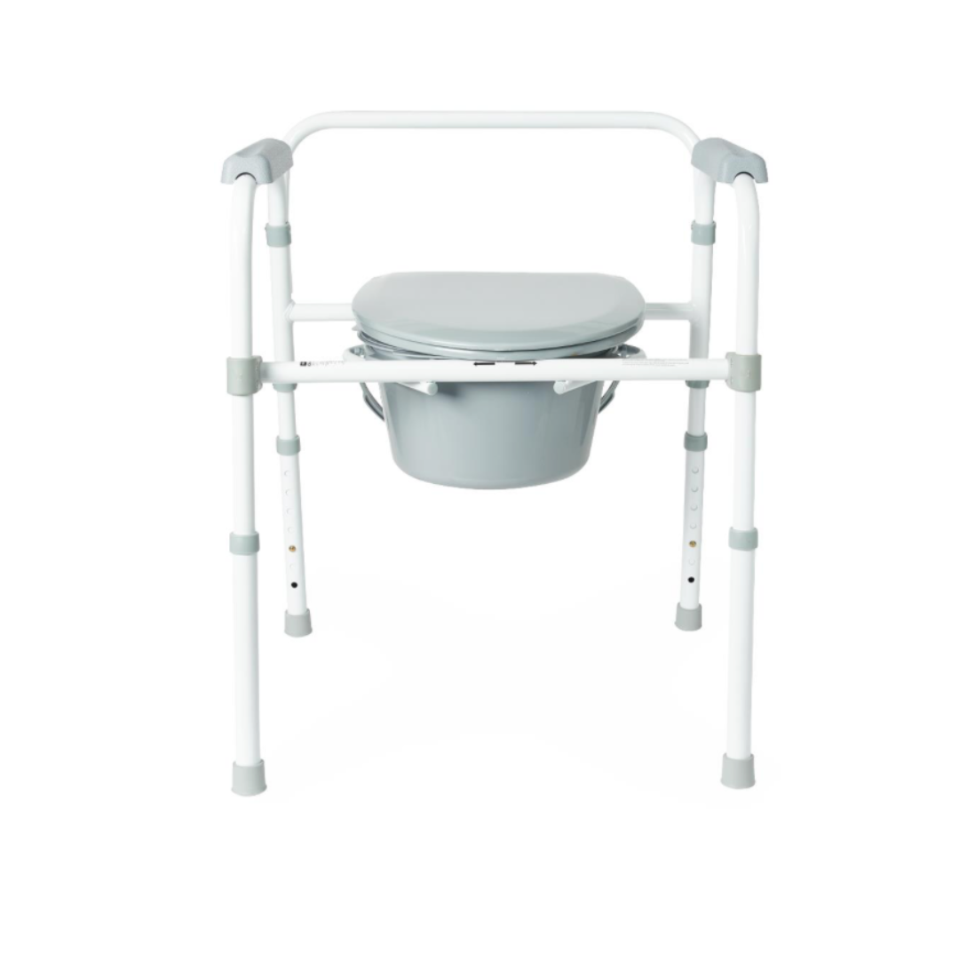 Medline Guardian Folding 3-In-1 Steel Commode - Senior.com Commodes