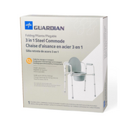 Medline Guardian Folding 3-In-1 Steel Commode - Senior.com Commodes