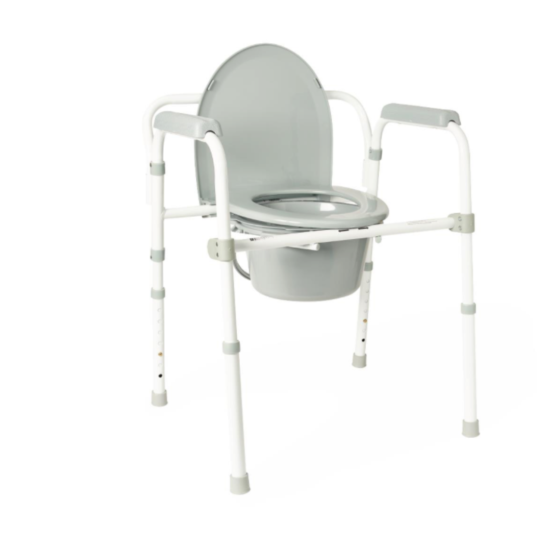 Medline Guardian Folding 3-In-1 Steel Commode - Senior.com Commodes