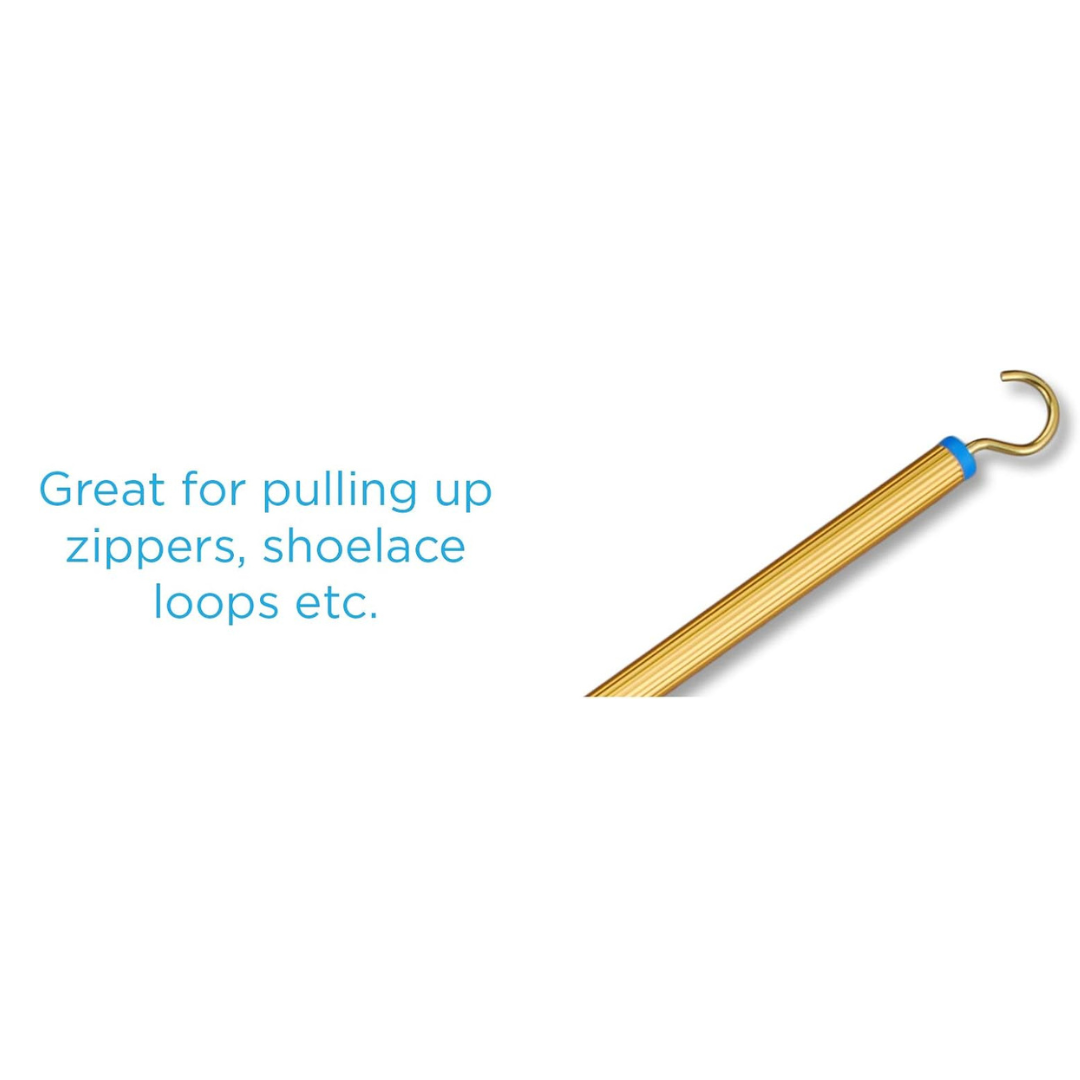 Nova Medical Dressing Stick for Clothing & Socks - Extra Long 27” Hook Stick - Senior.com Dressing Kit