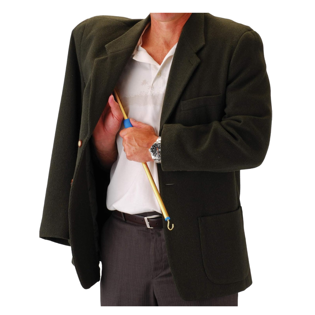 Nova Medical Dressing Stick for Clothing & Socks - Extra Long 27” Hook Stick - Senior.com Dressing Kit