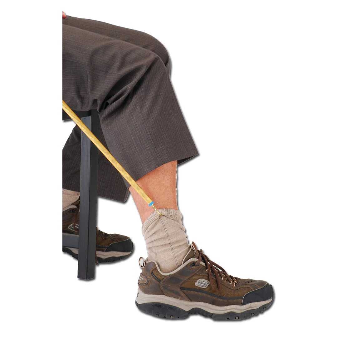 Nova Medical Dressing Stick for Clothing & Socks - Extra Long 27” Hook Stick - Senior.com Dressing Kit