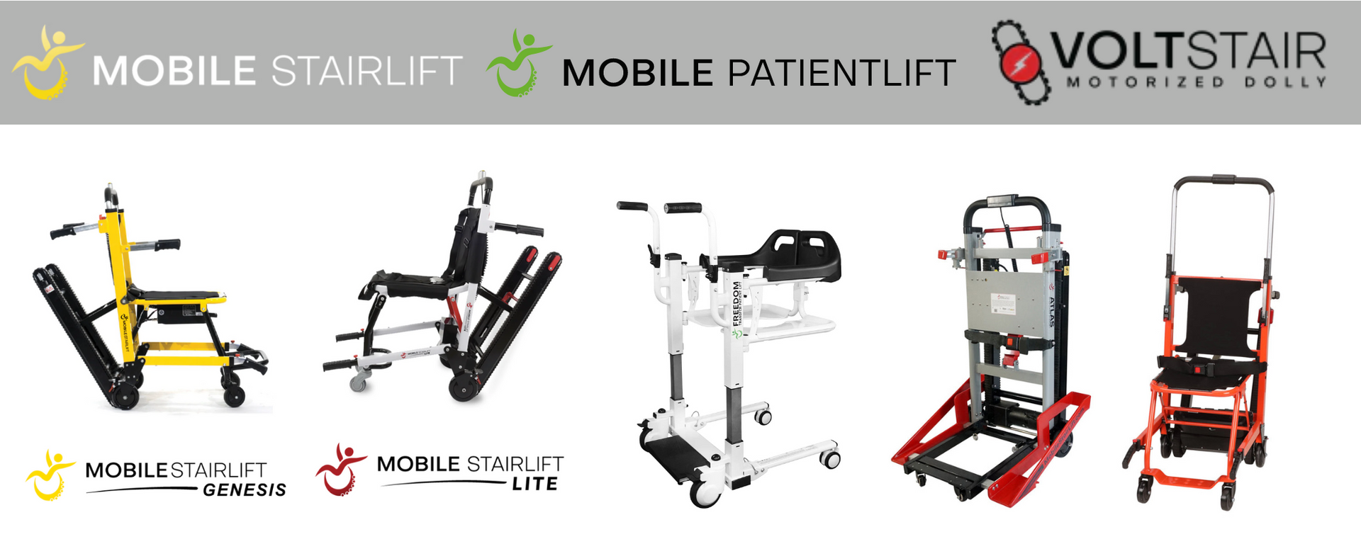 Genesis Mobile Stairlift - Battery Powered Portable Stair Wheelchair - Motorized Chair Lift, Yellow