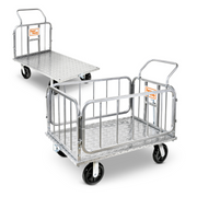 SuperHandy Platform Truck & Trailer - 1200 Lb Capacity - Connects Directly to Utility Tugger - Senior.com Wagons