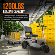 SuperHandy Platform Truck & Trailer - 1200 Lb Capacity - Connects Directly to Utility Tugger - Senior.com Wagons