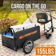 SuperHandy Scooter Cargo Trailer - 155 lbs Capacity, Lightweight, Tool Free Assembly - Senior.com 