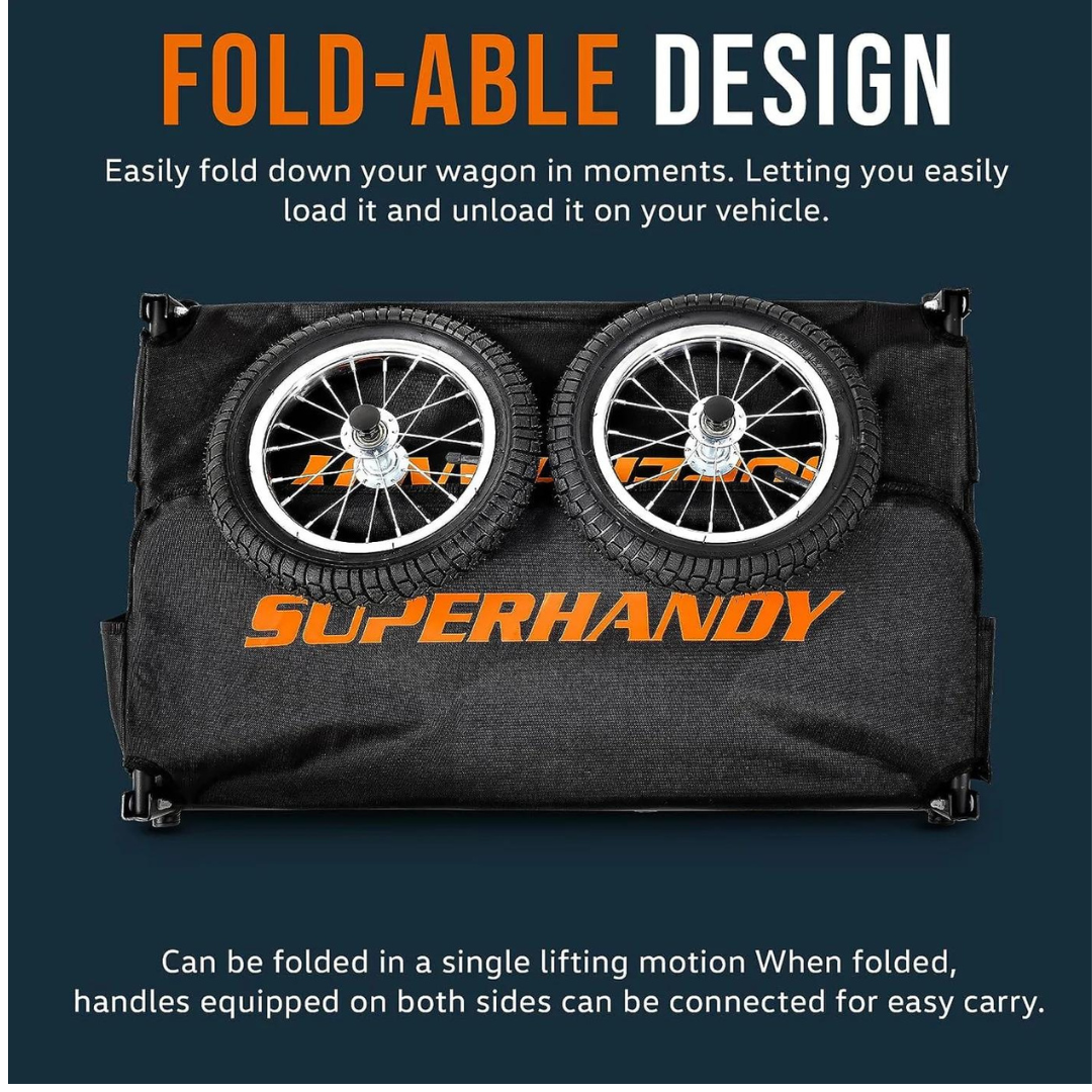 SuperHandy Scooter Cargo Trailer - 155 lbs Capacity, Lightweight, Tool Free Assembly - Senior.com 