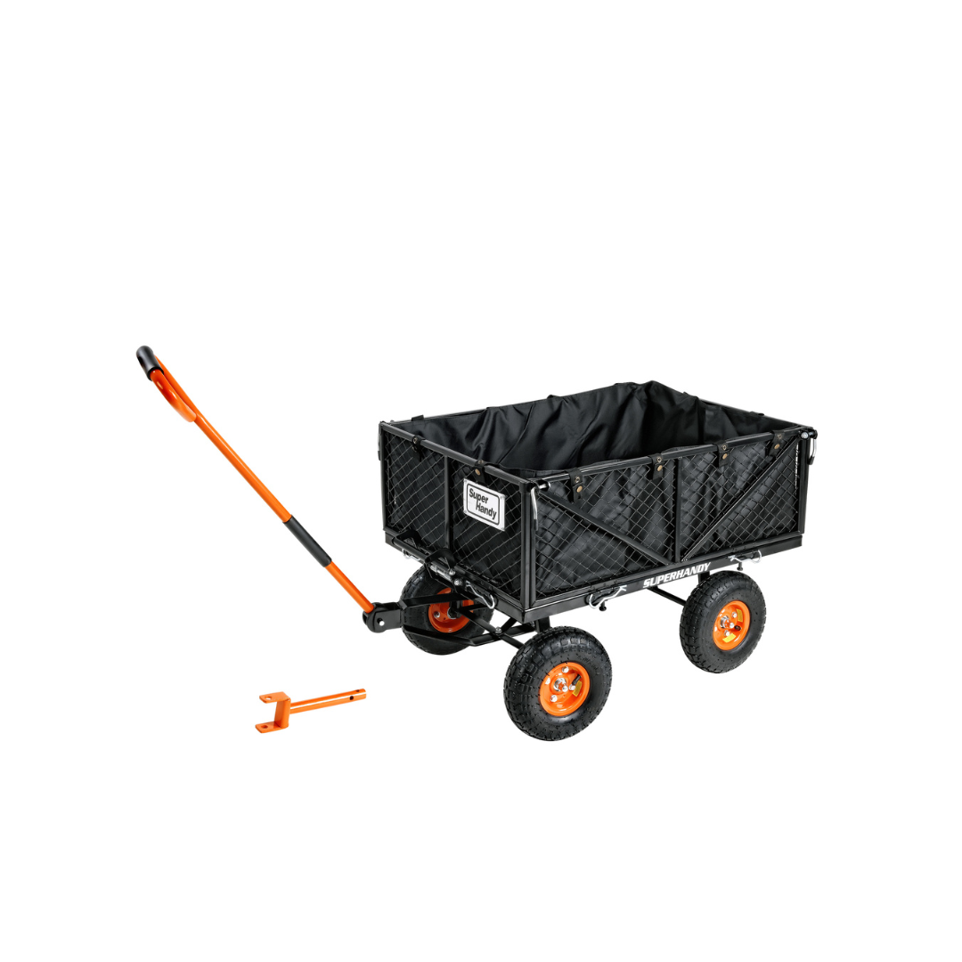 SuperHandy Towable Garden Cart - Quick Dump System - Senior.com Wagons