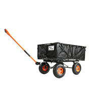 SuperHandy Towable Garden Cart - Quick Dump System - Senior.com Wagons