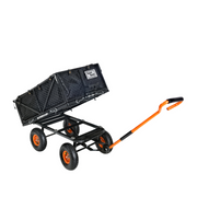 SuperHandy Towable Garden Cart - Quick Dump System - Senior.com Wagons