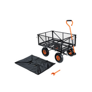 SuperHandy Towable Garden Cart - Quick Dump System - Senior.com Wagons