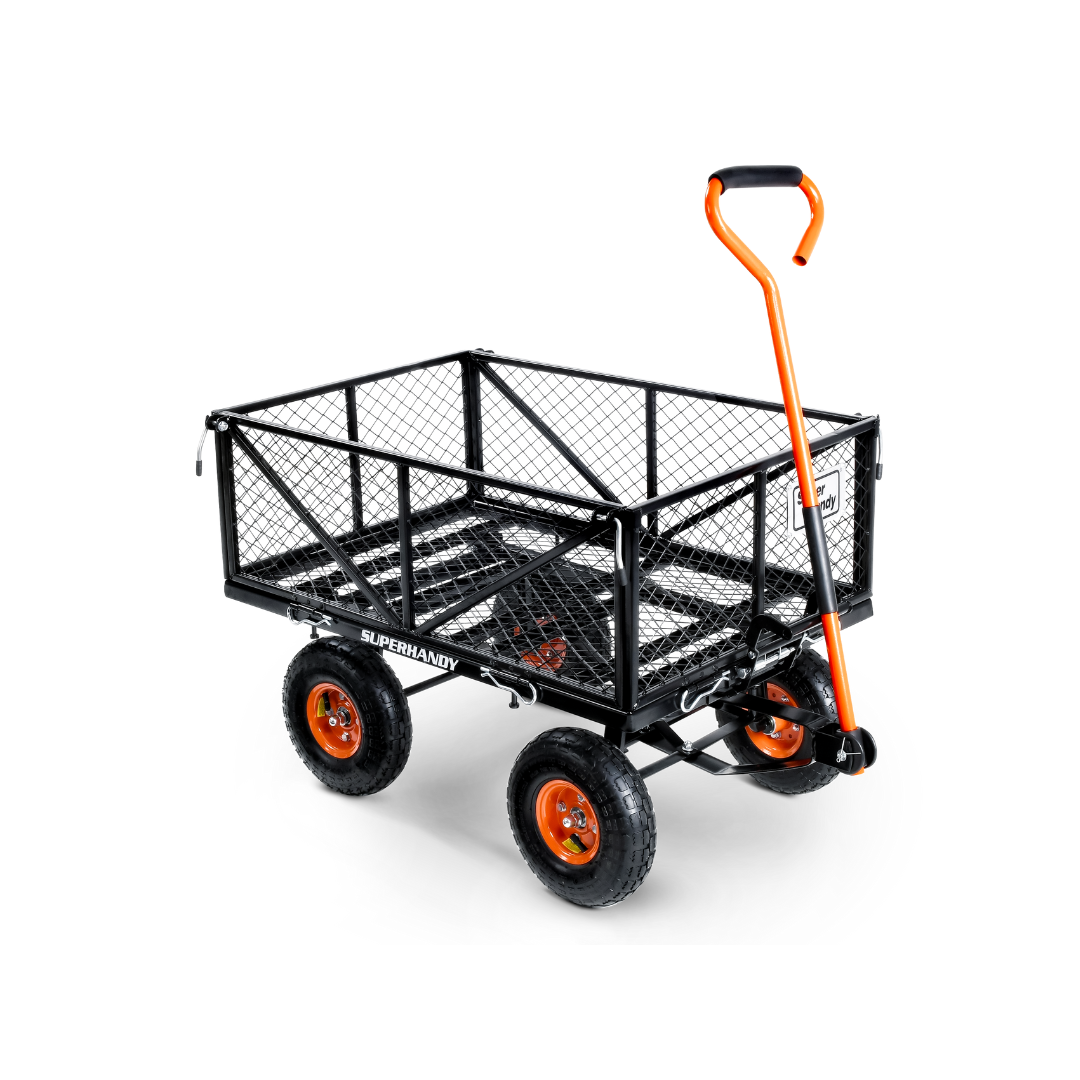 SuperHandy Towable Garden Cart - Quick Dump System - Senior.com Wagons