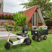 SuperHandy Towable Garden Cart - Quick Dump System - Senior.com Wagons