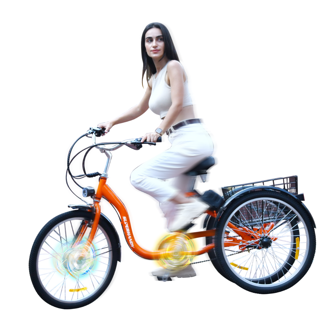 SuperHandy EcoRide Electric Tricycle with Swappable Batteries - Senior.com 