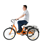 SuperHandy EcoRide Electric Tricycle with Swappable Batteries - Senior.com 