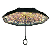 Topsy Turvy Designer Umbrellas - Drip Free Windproof - Vineyard Stained Glass - Senior.com Umbrellas