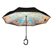 Topsy Turvy Designer Umbrellas - Drip Free Windproof - Seurat's Eiffel Tower - Senior.com Umbrellas