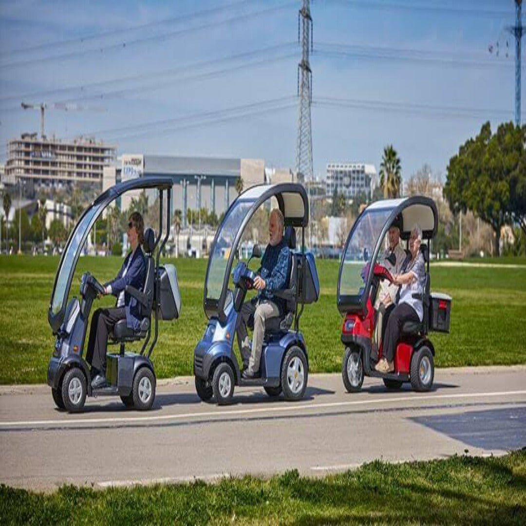 Afikim Afiscooter C4 Touring 4-Wheel Mobility Scooter with Canopy - Senior.com Scooters