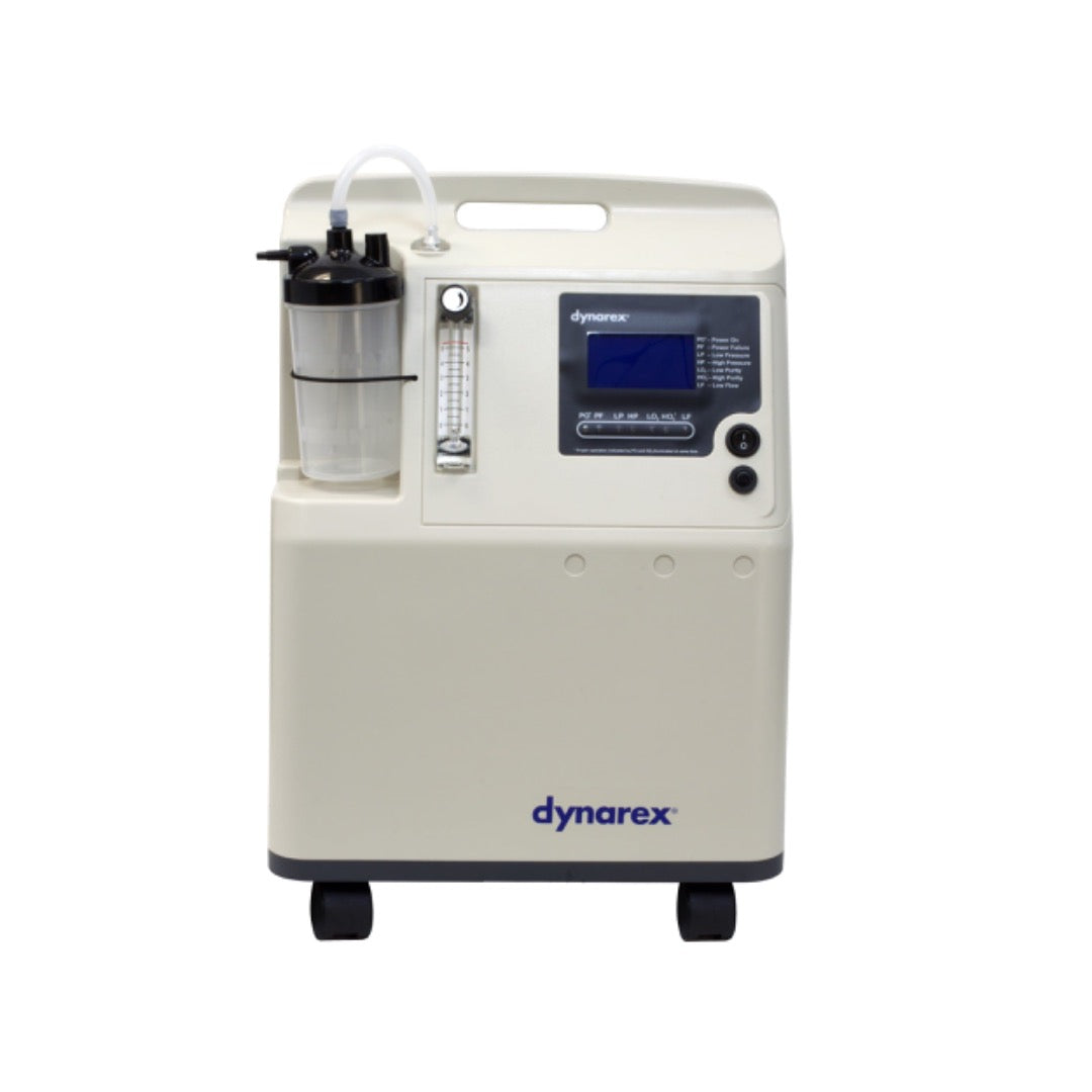 Dynarex Oxygen Concentrator with O2 Purity Indicator - 5 Liter - Senior.com Stationary Oxygen Concentrators
