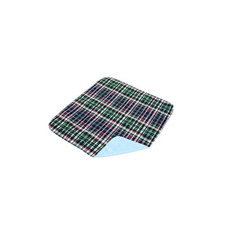 Essential Medical Supply Quik-Sorb Plaid Quilted Reusable Underpads - Senior.com Underpads
