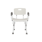 Lifestyle Mobility Aids Premium Shower Chair with Back and Padded Arms - Senior.com Bath Benches & Seats