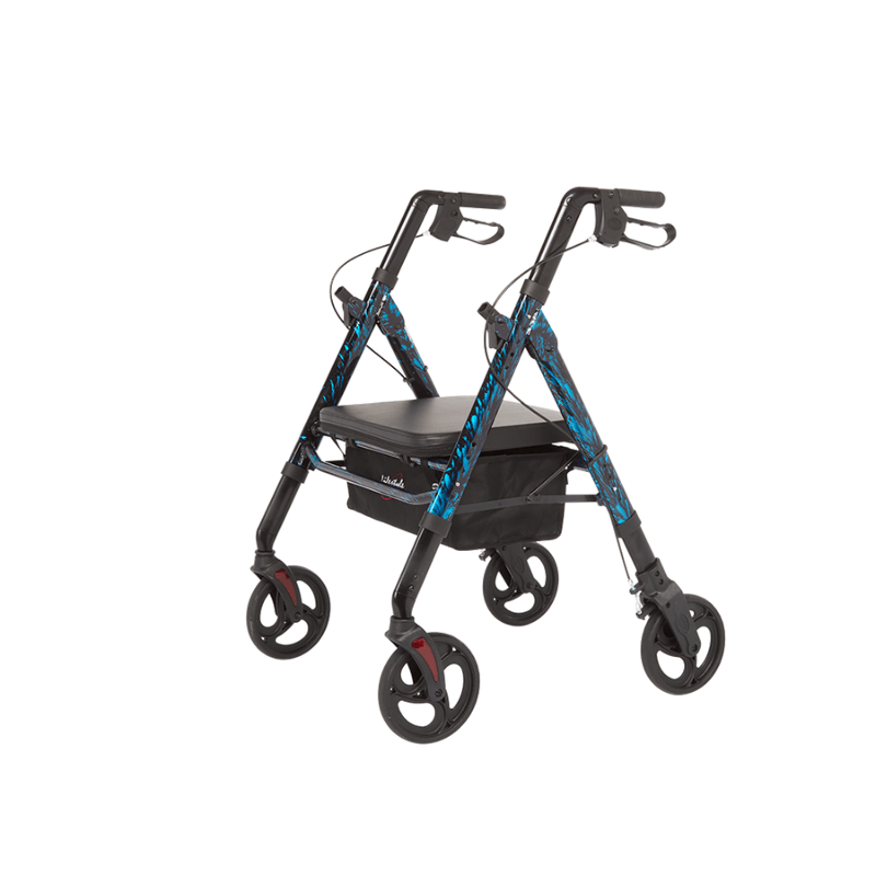 Lifestyle Mobility Aids Regal Bariatric 4 Wheel Rollator with Universal Height Adjustment - Senior.com Rollators