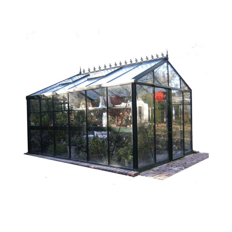Exaco Royal Victorian Greenhouse in Dark Green with 4mm Tempered Glass - Senior.com Greenhouses